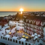 The Pearl Aerial Sunset